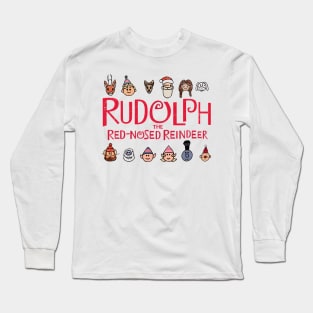 Rudolph and The Red Nosed Reindeer Chibi Long Sleeve T-Shirt